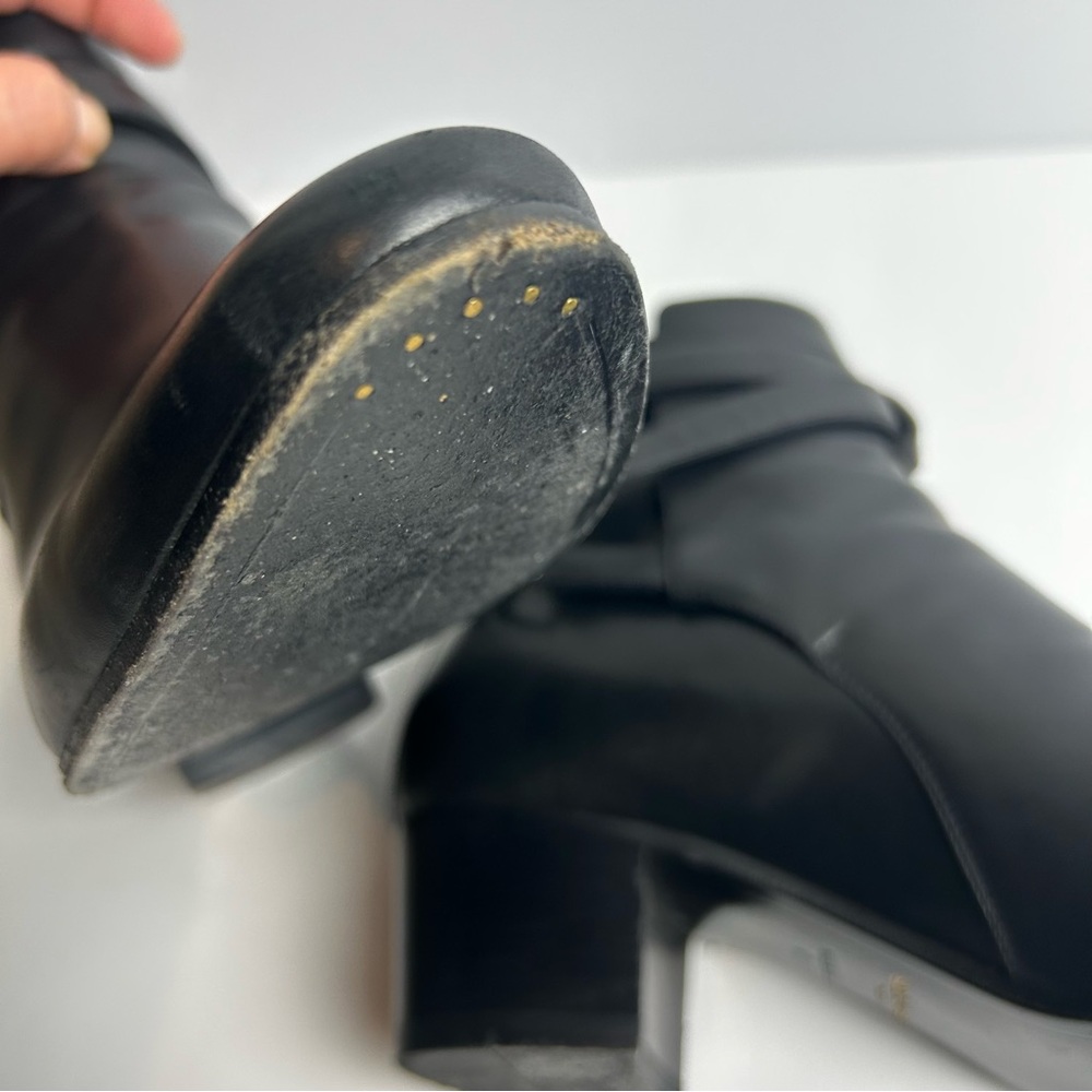 Saint Laurent Paris Black leather Jodhpur ankle boot size: 11 - Picture 12 of 14